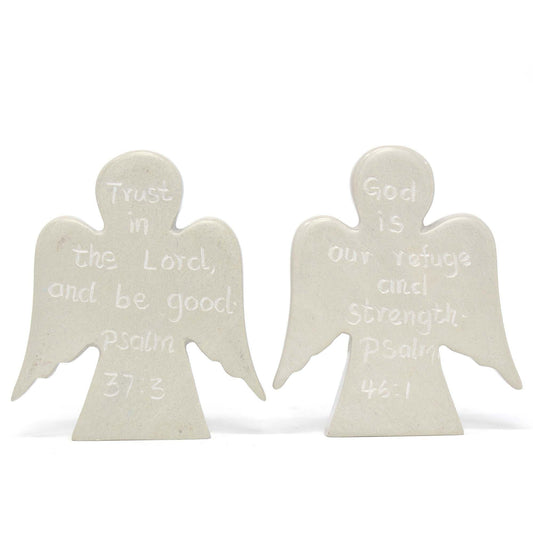 Angel Devotional Tokens with Psalm Inscriptions, Set of 2 - SMOLArt
