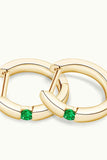 Lab-Grown Emerald Earrings - Trendsi