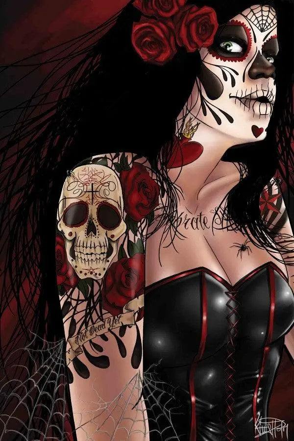 Kris Chisholm Dia De Los Muertos Print - Lowbrow Art Company