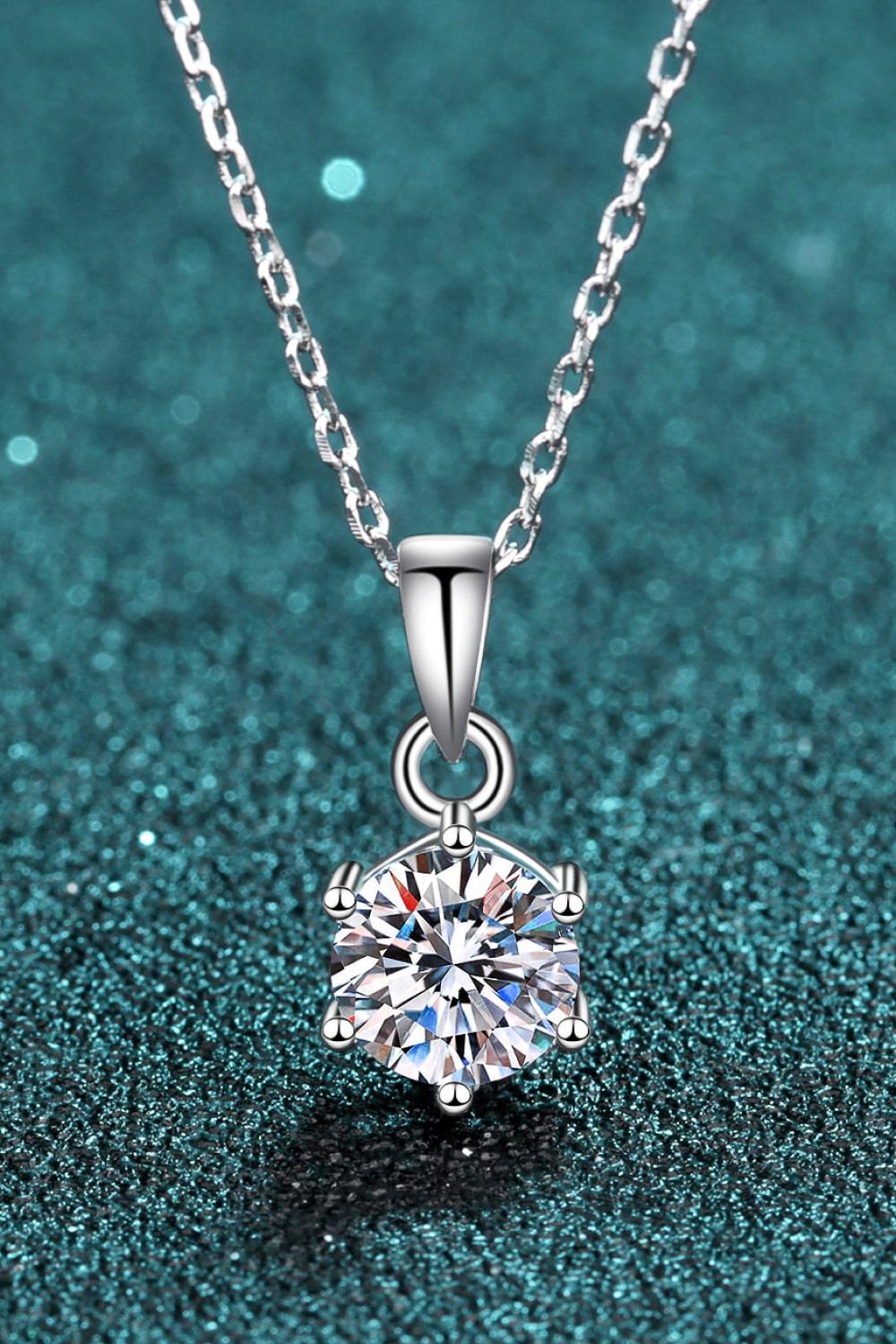 Get What You Need Moissanite Pendant Necklace - Flyclothing LLC