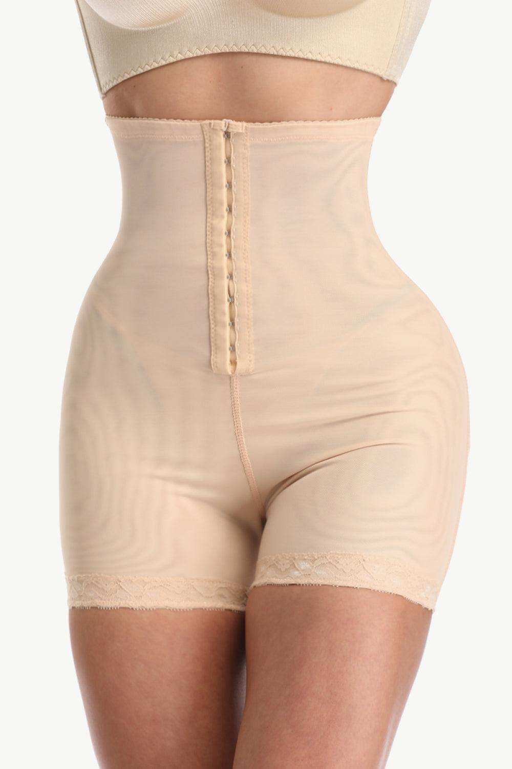 Full Size Hook-and-Eye Shaping Shorts - Trendsi - Flyclothing LLC