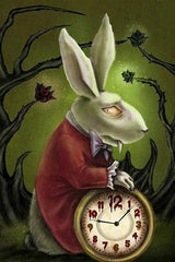 Levins White Rabbit 12X18 Print - Lowbrow Art Company