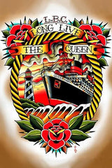 LongLiveTheQueen 12x18 Print - Lowbrow Art Company