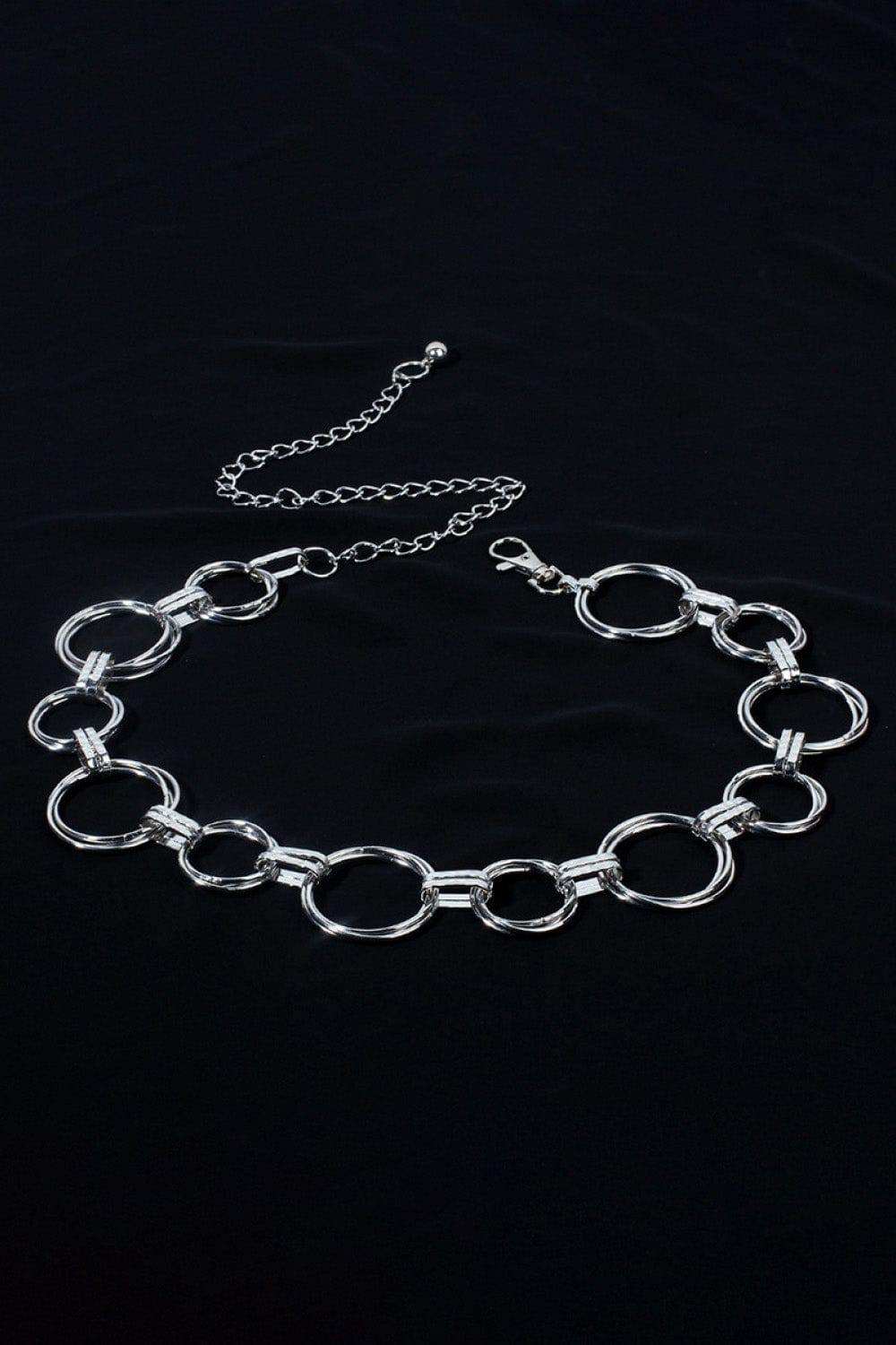 Alloy Chain Circle Shape Belt - Trendsi - Flyclothing LLC