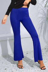 High Waist Long Flare Pants - Trendsi