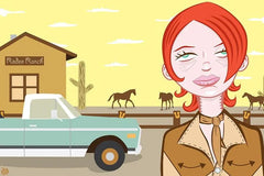 Rodeo Sweetheart 12x18 Print - Lowbrow Art Company