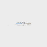 Heart Shape Inlaid Zircon Enamel Ring - Trendsi