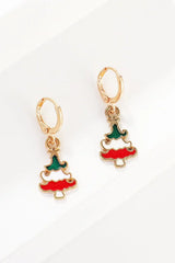 Christmas Theme Alloy Earrings - Trendsi - Flyclothing LLC