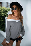 Off-Shoulder Waffle-knit Dropped Shoulder Blouse - Trendsi - Flyclothing LLC