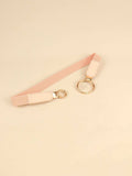 Double Ring Buckle Elastic PU Belt - Trendsi - Flyclothing LLC