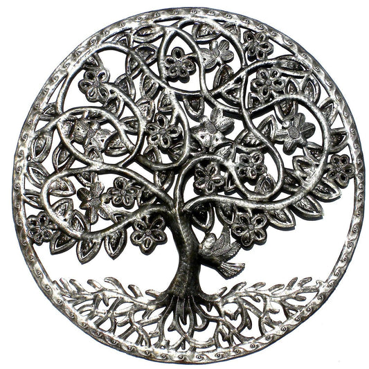 Celtic Spring Tree of Life Ringed Haitian Steel Drum Wall Art - Flyclothing LLC
