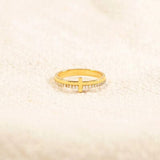 Zircon 925 Sterling Silver Cross Ring - Flyclothing LLC