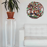 Tree of Life Hand Painted 24-inch Metal Wall Art - Croix des Bouquets - Croix des Bouquets - Flyclothing LLC