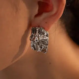 Geometric Stainless Steel Gold-Plated Earrings - Trendsi - Flyclothing LLC