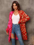 Leopard Button Down Longline Cardigan - Trendsi - Flyclothing LLC