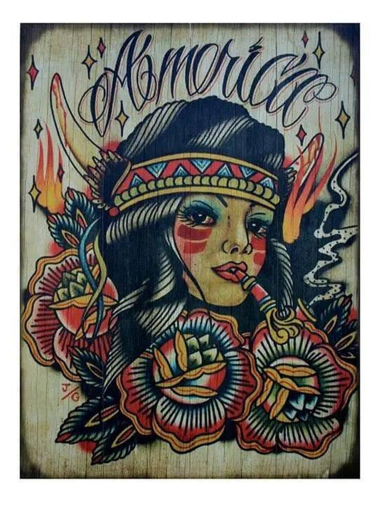 Johnny Gargan America Wood Slat Print - Lowbrow Art Company