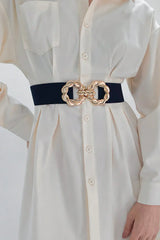 Zinc Alloy Buckle Elastic Belt - Trendsi - Flyclothing LLC