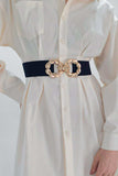 Zinc Alloy Buckle Elastic Belt - Trendsi - Flyclothing LLC