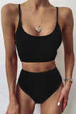 Color Block Spaghetti Strap Two-Piece Swim Set - Trendsi - Flyclothing LLC