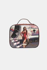 Nicole Lee USA Printed Handbag with Three Pouches - Trendsi - Flyclothing LLC
