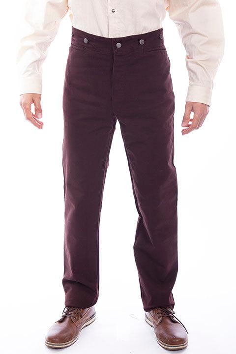 Scully Leather Walnut Canvas Mens Pant - Flyclothing LLC