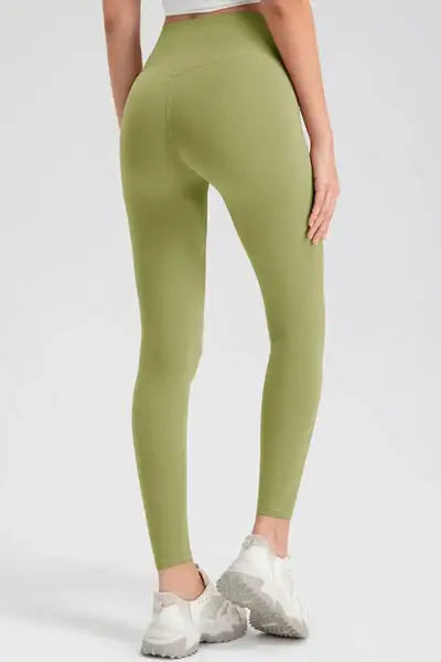High Waist Skinny Active Pants - Trendsi - Flyclothing LLC