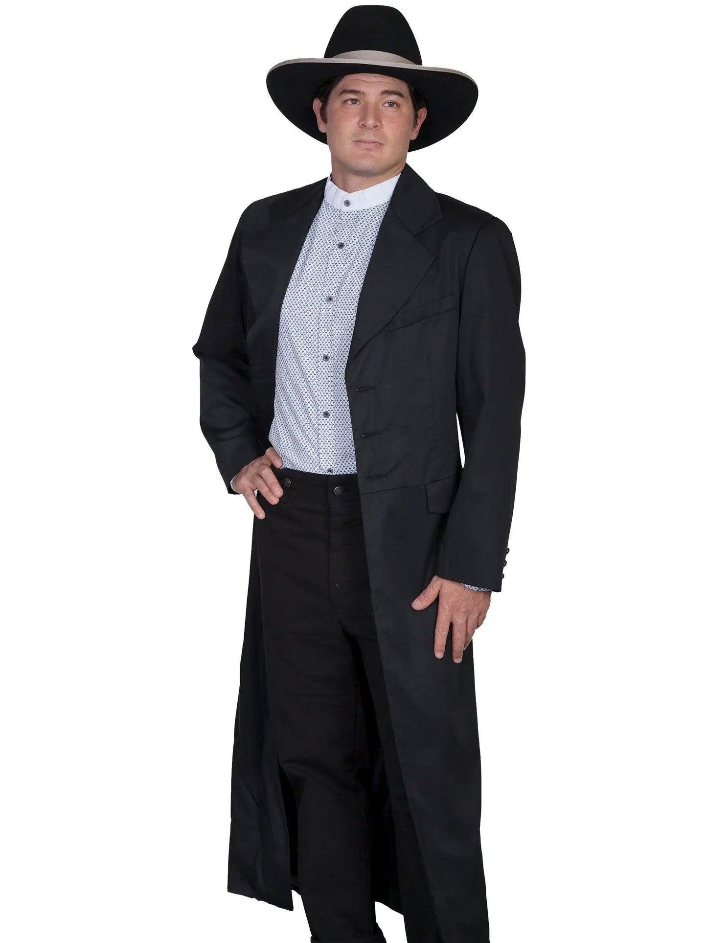 Scully BLACK FULL LENGTH FROCK - Scully Leather - Flyclothing LLC