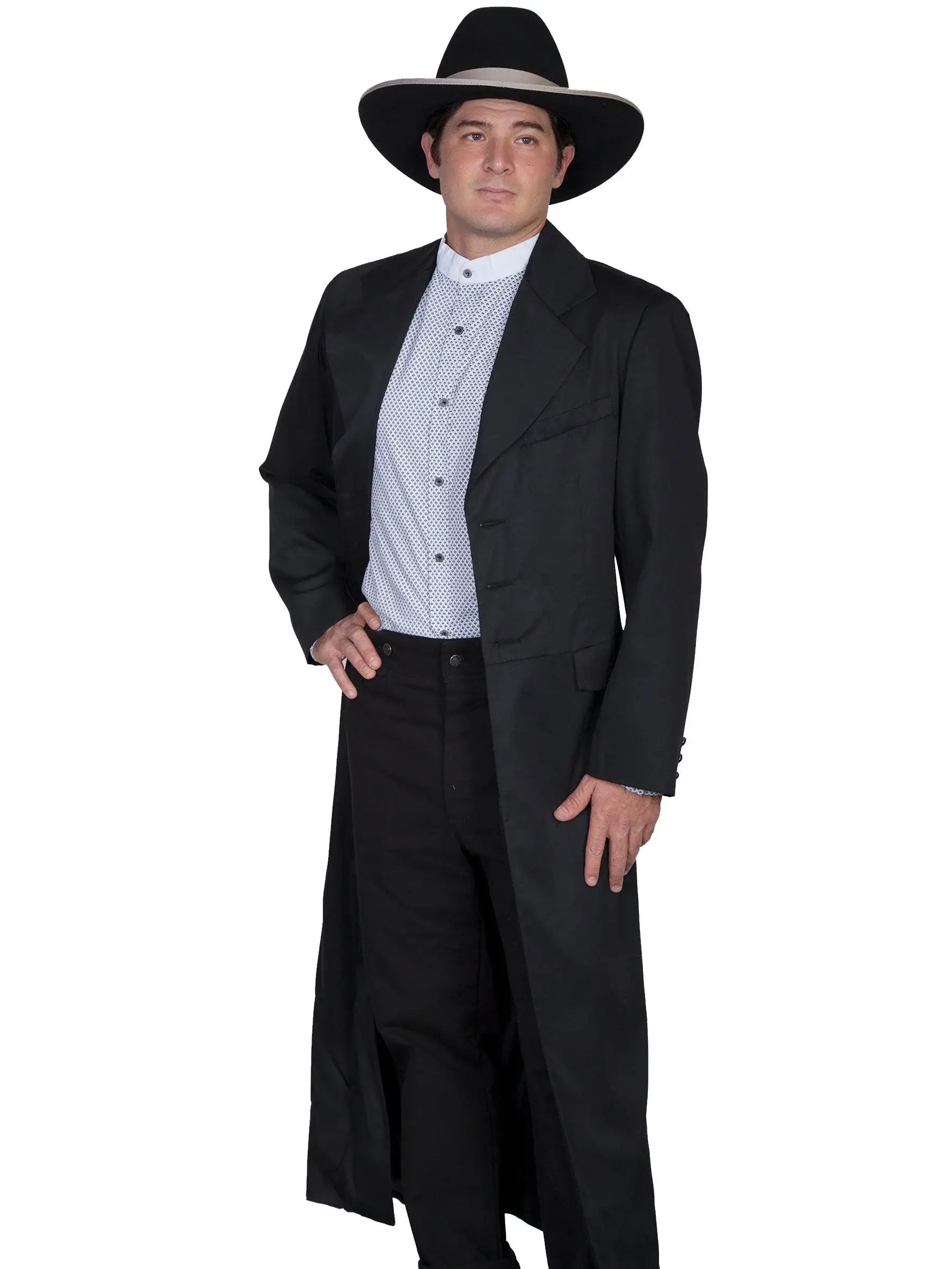 Scully BLACK FULL LENGTH FROCK - Scully Leather - Flyclothing LLC