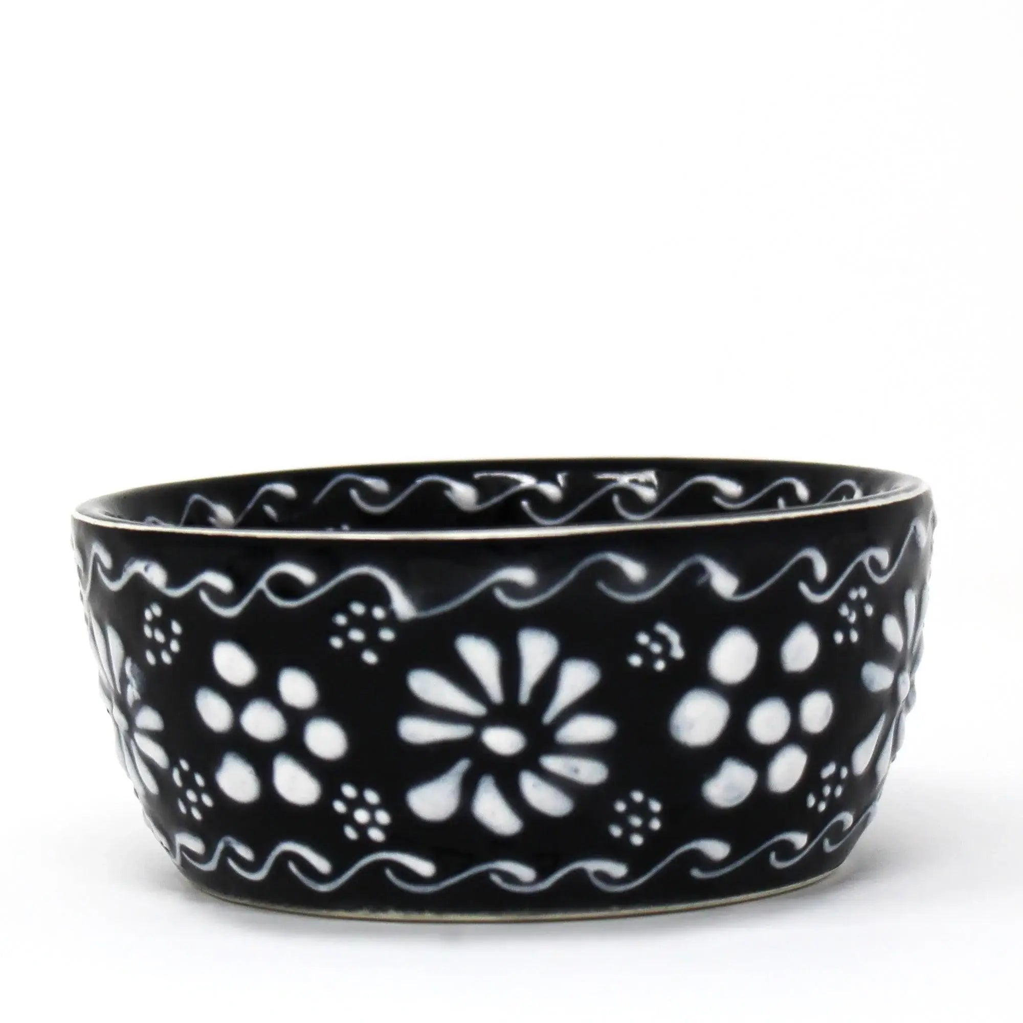 Set of 2 Encantada Handmade Pottery Appetizer & Dip Bowl, Ink - Encantada - Flyclothing LLC