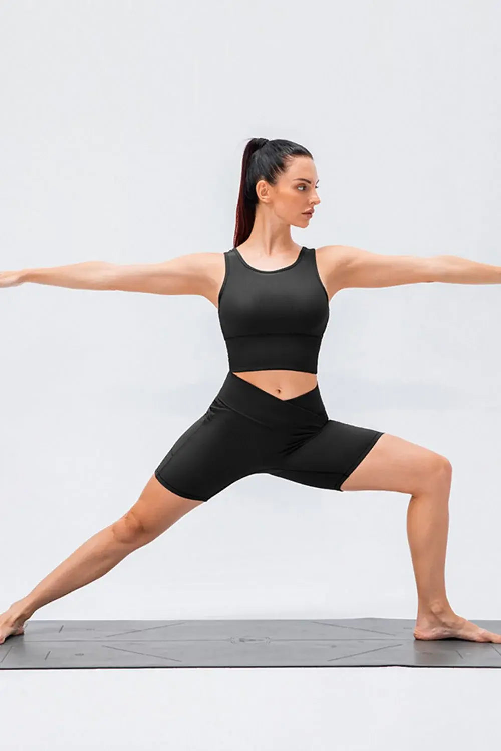 Slim Fit V-Waistband Sports Shorts - Trendsi - Flyclothing LLC