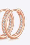 Moissanite 925 Sterling Silver Huggie Earrings - Trendsi - Flyclothing LLC