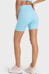 Staying Cozy Wide Waistband Biker Shorts - Trendsi - Flyclothing LLC