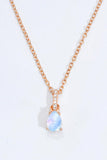 Moonstone Teardrop Pendant Necklace - Trendsi