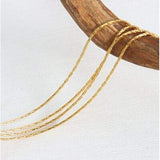 18K Gold-Plated Multi-Layer Clavicle Chain Necklace - Trendsi - Flyclothing LLC