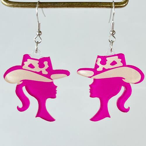 Geometric Shape Acrylic Dangle Earrings - Trendsi