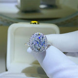 5 Carat Moissanite 925 Sterling Silver Ring - Trendsi