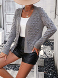 Open Front Long Sleeve Cardigan - Trendsi - Flyclothing LLC