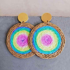 Raffia Grass Teardrop Earrings - Trendsi