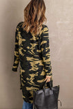Printed Open Front Longline Cardigan - Trendsi - Flyclothing LLC