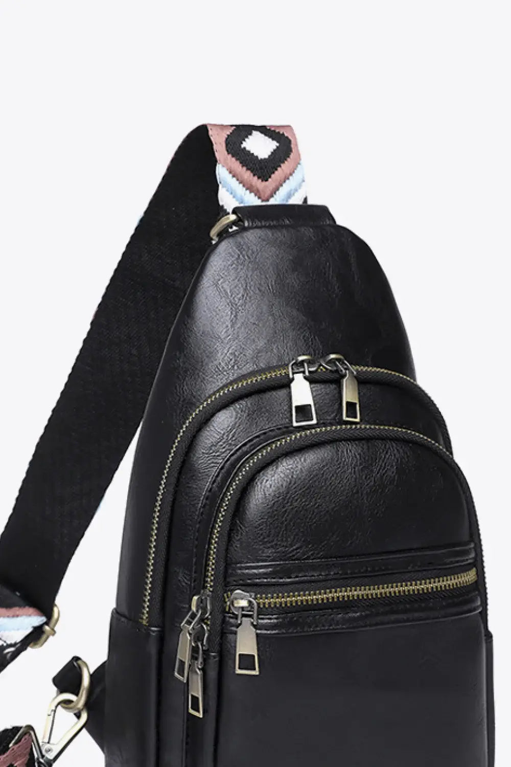 It's Your Time PU Leather Sling Bag - Trendsi - Flyclothing LLC