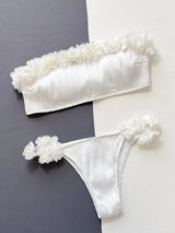 Applique Tie Back Two-Piece Bikini Set - Trendsi - Flyclothing LLC