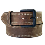 Rockmount Clothing Double Stitch Distressed Brown Leather Western Belt - Rockmount Clothing - Flyclothing LLC