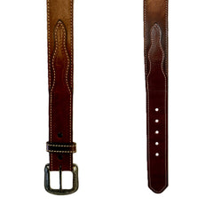Rockmount Clothing Hand finished Brown Saddle Leather Western Belt with Billets
