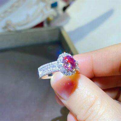 1 Carat Moissanite 925 Sterling Silver Ring - Trendsi - Flyclothing LLC