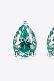 2 Carat Moissanite Teardrop Earrings - Trendsi