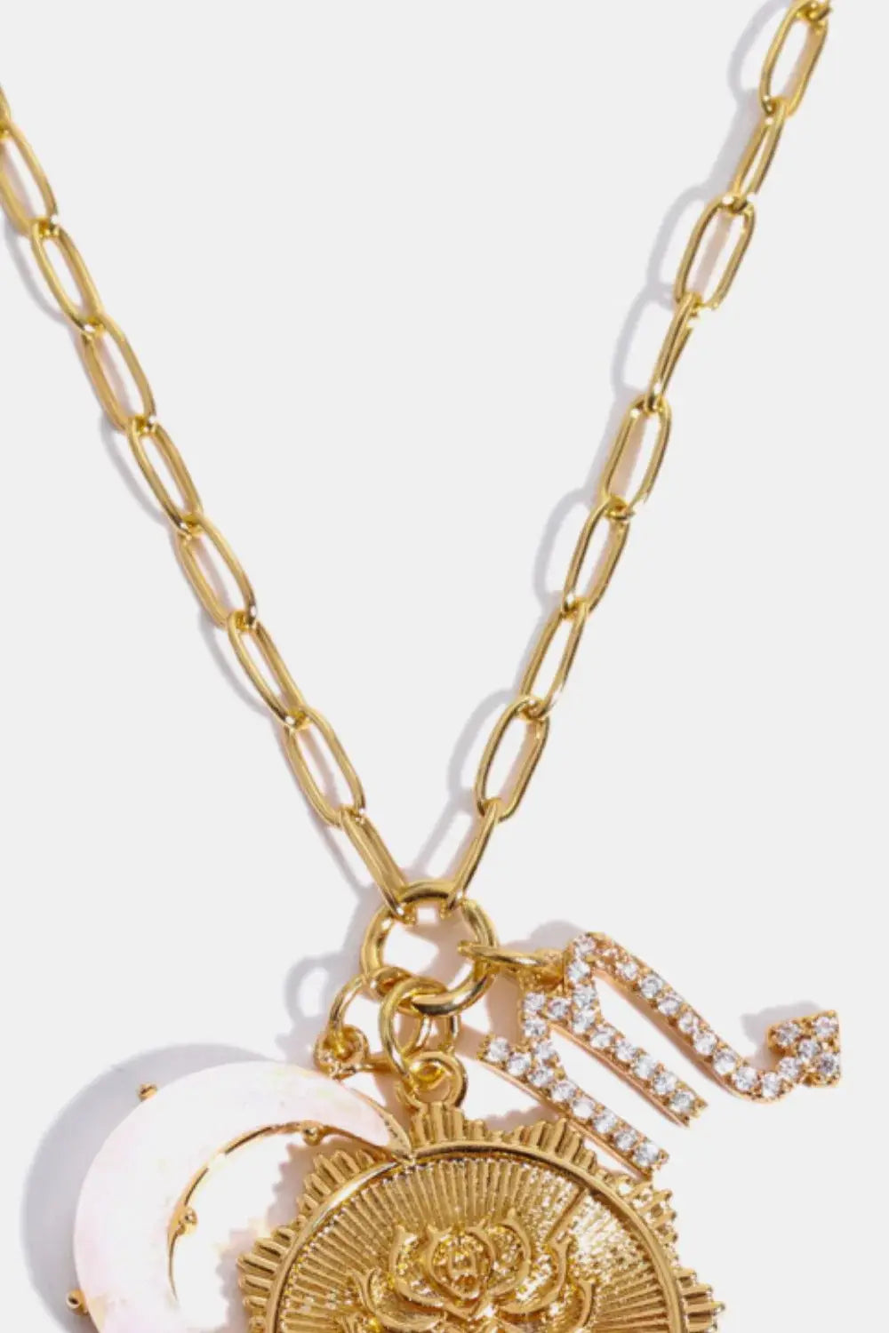 Constellation and Moon Pendant Copper Necklace - Trendsi - Flyclothing LLC