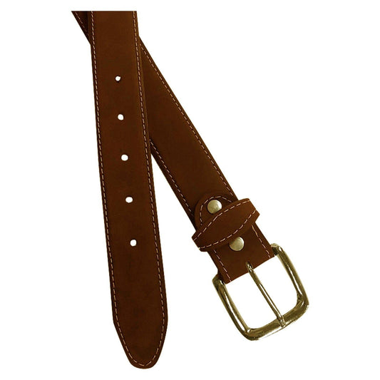 Rockmount Clothing Sanded Nubuck Full Grain Genuine Leather Western Belt in Tan - Rockmount Clothing
