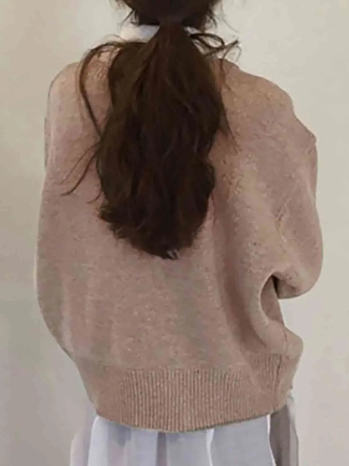 Dropped Shoulder Buttoned Cardigan - Trendsi - Flyclothing LLC