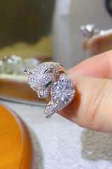 2 Carat Moissanite Adjustable Animal Ring - Trendsi - Flyclothing LLC