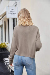 Button Down Exposed Seam Cardigan - Trendsi - Flyclothing LLC